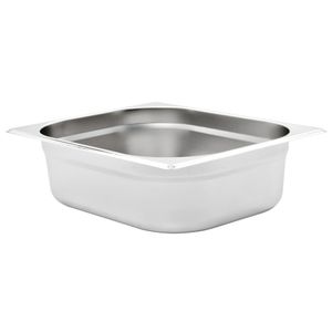 VidaXL Gastronormbakken 4 st gn 1/2 100 mm roestvrij staal
