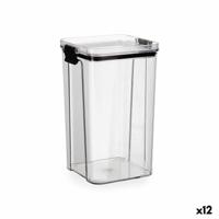 Voedselopslagcontainer Quid Cocco Transparant Plastic 1,3 L (12 Stuks)