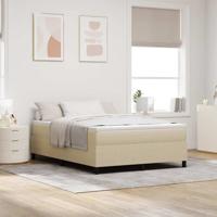 Boxspring bed Grijs groen 140 x 200 cm Katoenen stof