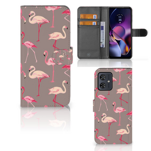 Motorola Moto G54 Telefoonhoesje met Pasjes Flamingo