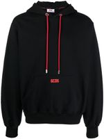 GCDS hoodie à logo imprimé - Noir
