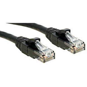 LINDY 45432 RJ45 Netwerkkabel, patchkabel CAT 6 U/UTP 1.00 m Zwart Snagless 1 stuk(s)