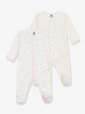 Set van 2 babyslaappakje van katoen PETIT BATEAU wit