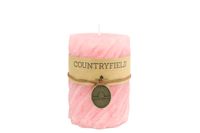 Kaars spiraal rond Tonnie S roze - Countryfield - thumbnail