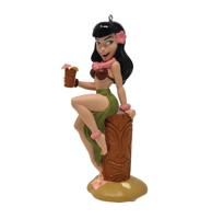 Bettie Page Tiki Time Bettie Ornament Bettie Page Tiki Time Bettie Ornament
