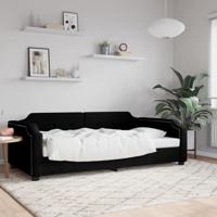 Slaapbank 80x200 cm stof zwart