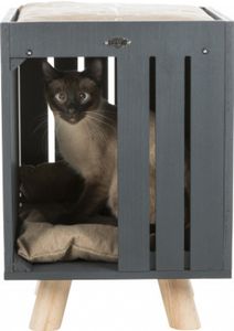 TRIXIE BE NORDIC KATTENHUIS ALVA ANTRACIET / ZAND 36X36X51 CM