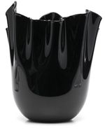 Venini vase drapé en céramique - Noir