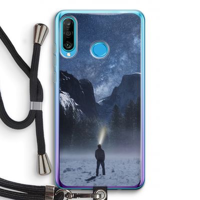 Wanderlust: Huawei P30 Lite Transparant Hoesje met koord