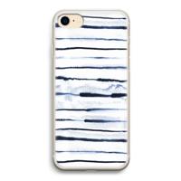 Ink Stripes: iPhone 7 Transparant Hoesje