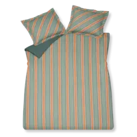 Vandyck Vandyck Dekbedovertrek Preppy Stripe smokegreen Lits-jumeaux (240x200/220 )