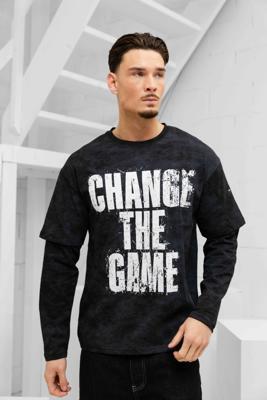 Project X Paris Change The Game T-Shirt Heren Donkergrijs/Wit - Maat S - Kleur: DonkergrijsWit | Soccerfanshop Project X Paris Change The Game T-Shirt Heren Donkergrijs/Wit - Maat S - Kleur: DonkergrijsWit | Soccerfanshop