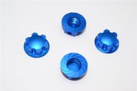 GPM - Aluminium Wheel Locker 4pcs - Blue - Traxxas X-Maxx - thumbnail