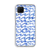Blauwe golven: Huawei P40 Lite Transparant Hoesje