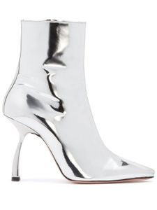 Pīferi Merlin 100mm ankle boots - Argent