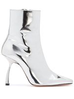 Pīferi Merlin 100mm ankle boots - Argent - thumbnail