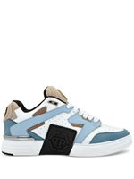 Philipp Plein baskets Mix à patch logo - Bleu - thumbnail