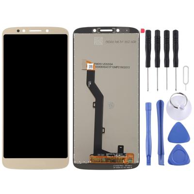 LCD-scherm en digitizer volledige montage voor Motorola Moto E5 (goud)