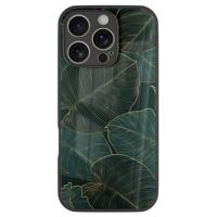 iPhone 16 Pro glazen hardcase - Monstera leaves