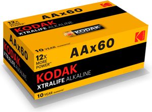 Kodak AA Xtralife Alkaline Batterie (60 Stück)