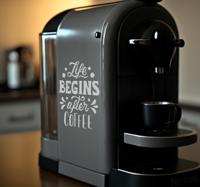 Koffie is een vriend decoratie sticker