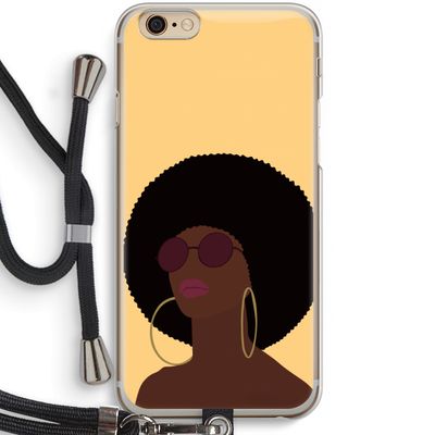 Golden hour: iPhone 6 / 6S Transparant Hoesje met koord
