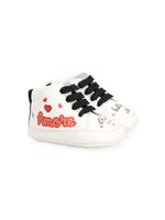 Dolce & Gabbana Kids baskets montantes à patch - Blanc