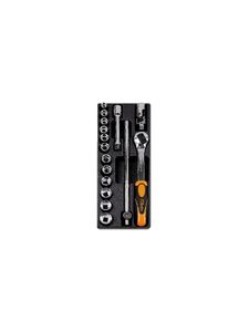 Beta Harde voorgevormde inzetbakken met assortiment gereedschap T100 - 024240100