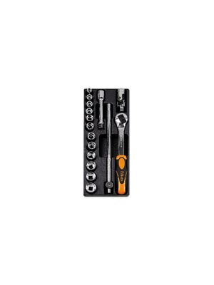 Beta Harde voorgevormde inzetbakken met assortiment gereedschap T100 - 024240100