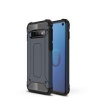 Magic Armor TPU + PC combinatie Case voor Galaxy S10 (marineblauw)