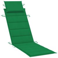 VidaXL Ligbedkussen 186x58x4 cm oxford stof groen