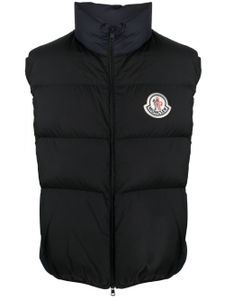 Moncler gilet matelassé Almaz à patch logo - Noir