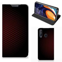 Samsung Galaxy A60 | Hoesje met Magneet | Geruit Rood