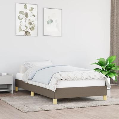 Bedframe zonder matras 90x200 cm stof taupe