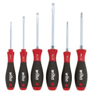 SoftFinish sleufkop Phillips-schroevendraaierset, 6-delig 308 HK6 6-delig 21248 Wiha