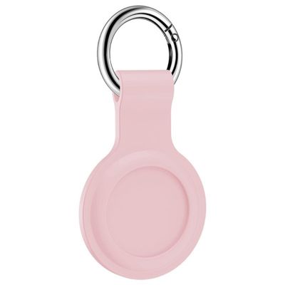 Lunso - Houder met sleutelhanger - Apple Airtags - Lichtroze