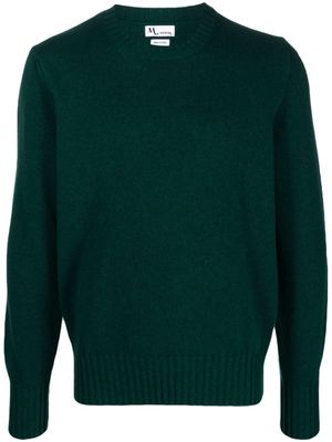 Doppiaa pull en laine mélangée à col rond - Vert