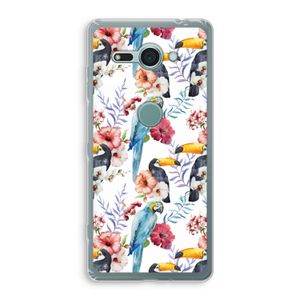 Bloemen tukan: Sony Xperia XZ2 Compact Transparant Hoesje