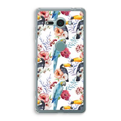 Bloemen tukan: Sony Xperia XZ2 Compact Transparant Hoesje