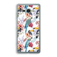 Bloemen tukan: Sony Xperia XZ2 Compact Transparant Hoesje