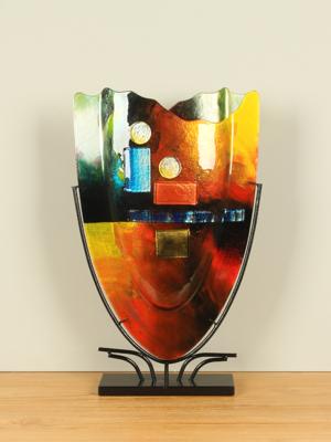 Glazen vaas Desert op standaard, 49 cm