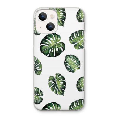Tropische bladeren: iPhone 13 Transparant Hoesje