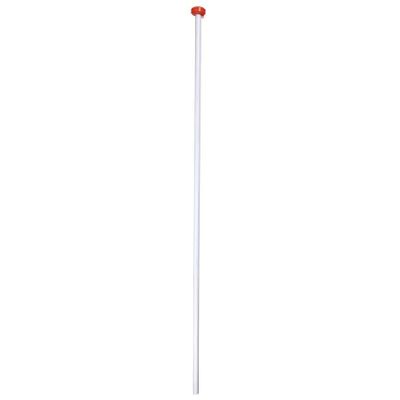Vlaggenstok wit m.knop 250cmx3cm