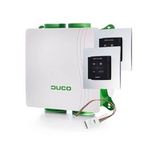 Duco DucoBox Silent All-in-one pakket inclusief DucoBox Silent Standaard, CO2 ruimtesensor zonder bediening en vocht boxsensor 48 x 48 x 19,4 cm,