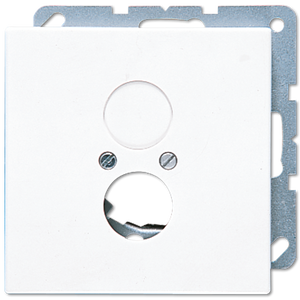 Jung centraalplaat met draagframe voor audio wit LS962WW