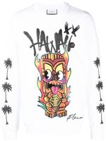 Philipp Plein sweat à imprimé LS Hawaii - Blanc