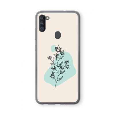 Violets are blue: Samsung Galaxy A11 Transparant Hoesje