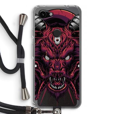 Hell Hound and Serpents: Pixel 3a Transparant Hoesje met koord