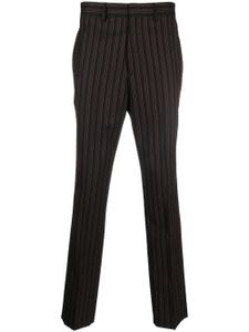 AMBUSH pantalon de costume rayé en laine - Noir