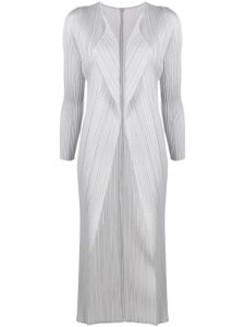 Pleats Please Issey Miyake Vest met open voorkant - Grijs